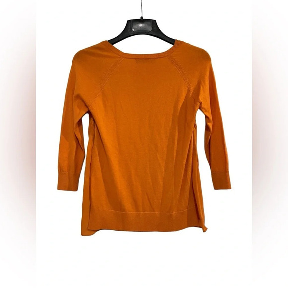Avec Orange Cashmere Silk Blend Sweater With Camisole Liner Sz XS - Picture 4 of 9